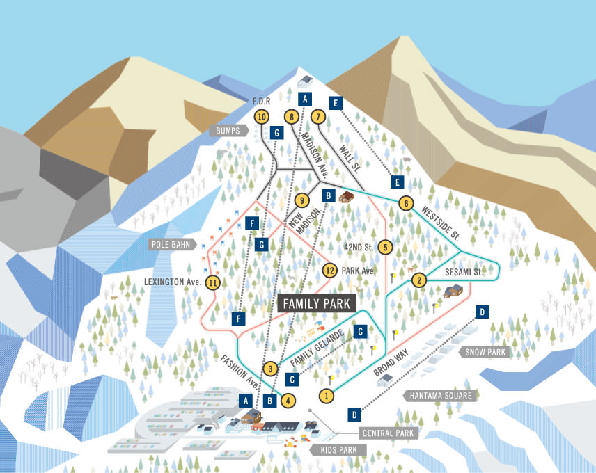 Hunter Mountain Ski Resort Trail Map